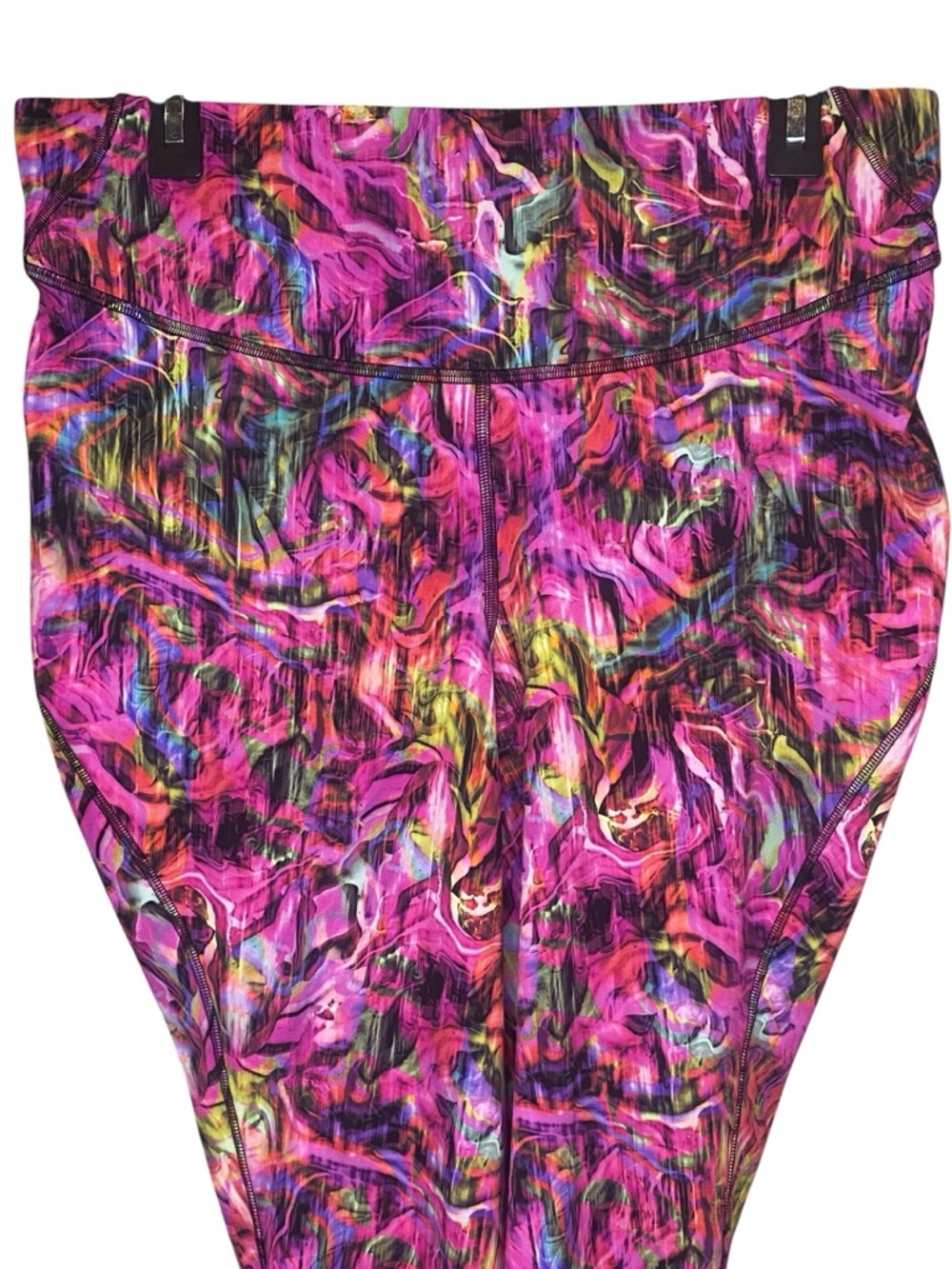 Lululemon Fast and Free High Rise Tight Leggings Hyper Flow Pink Multi Size 14 - Picture 3 of 14